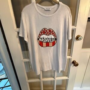 NASH White Nashville Graphic T-Shirt XL